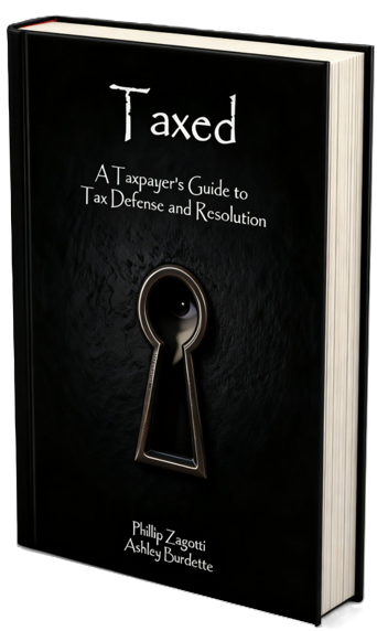 Taxed book cover by Phillip Zagotti and Ashley Burdette