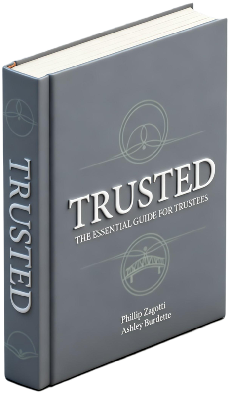 Trusted book cover by Phillip Zagotti and Ashley Burdette