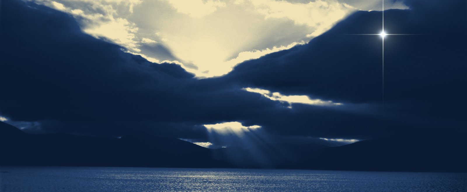 Sunlight breaking through dark clouds, a bankruptcy fresh start