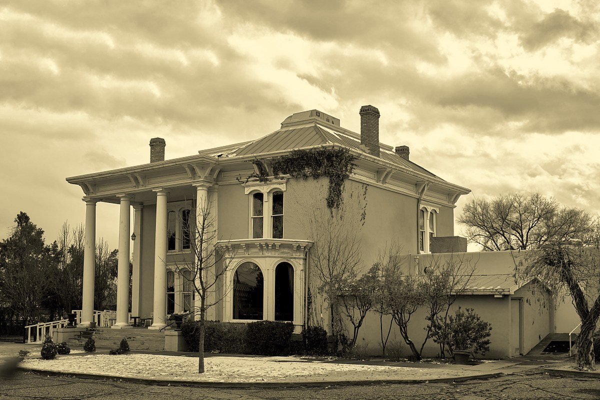 The 1881 Luna Mansion in Los Lunas, the seat of Valencia County, New Mexico