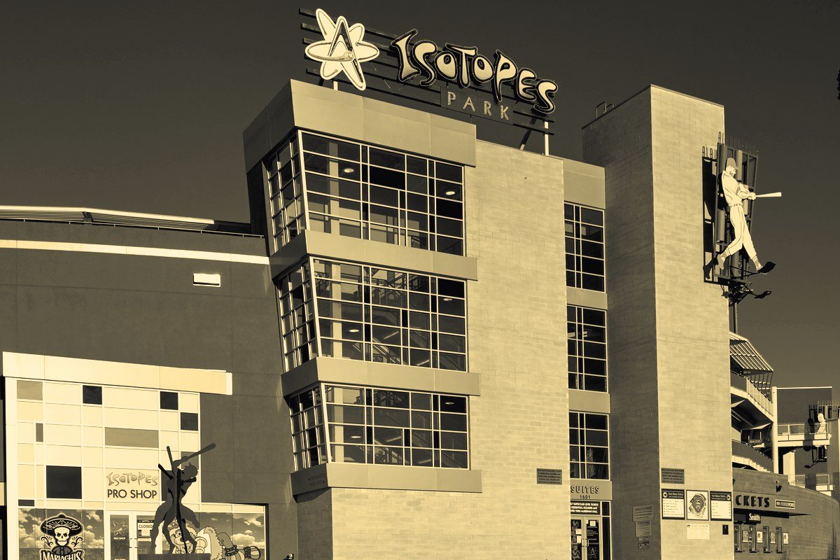 Isotopes Park sports stadium in Albuquerque, New Mexico