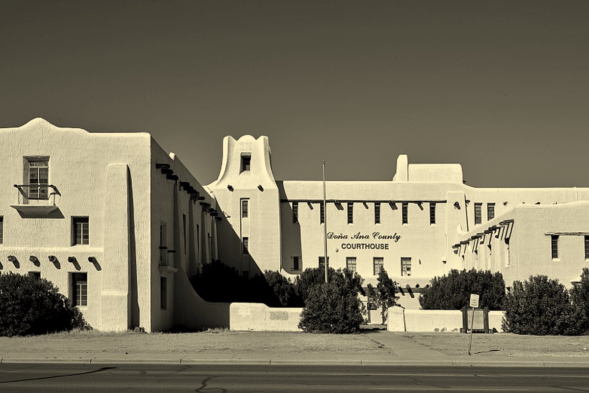 The 1937 Dona Ana County Courthouse in Las Cruces, New Mexico